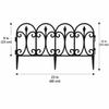 5pcs Waterproof Decorative Garden Fence 23in ×13in Plastic Landscape Barrier  Patio Yard