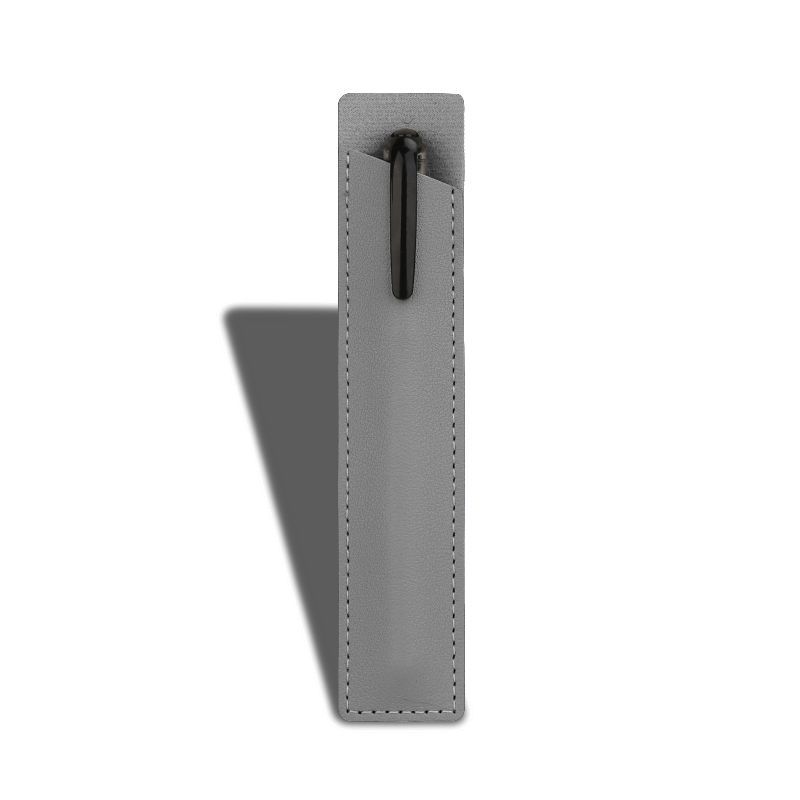 Soft Leather Pen Sheeve Fountain Pen Holder Bag Portable Pencil Case Pencil Pouch Office Kids School Supplies