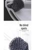 Wall-Mounted Soft Bristle Toilet Brush with Long Handle for Easy Bathroom Floor Cleaning