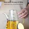 Leak-Proof Glass Oil Pot with Stainless Steel Lid – Large Kitchen Seasoning Bottle for Oil, Soy Sauce, or Vinegar