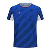 Minimalist Logo Print Sports Running Fitness Cycling Short Sleeve T-Shirt Unisex Tops Blue 24500504-401