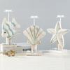 Fischförmiger Kerzenständer im mediterranen Stil, Kunsthandwerksgeschenke, Seestern-Kerzenständer aus Holz, Display-Rack, Home-Desktop-Dekoration