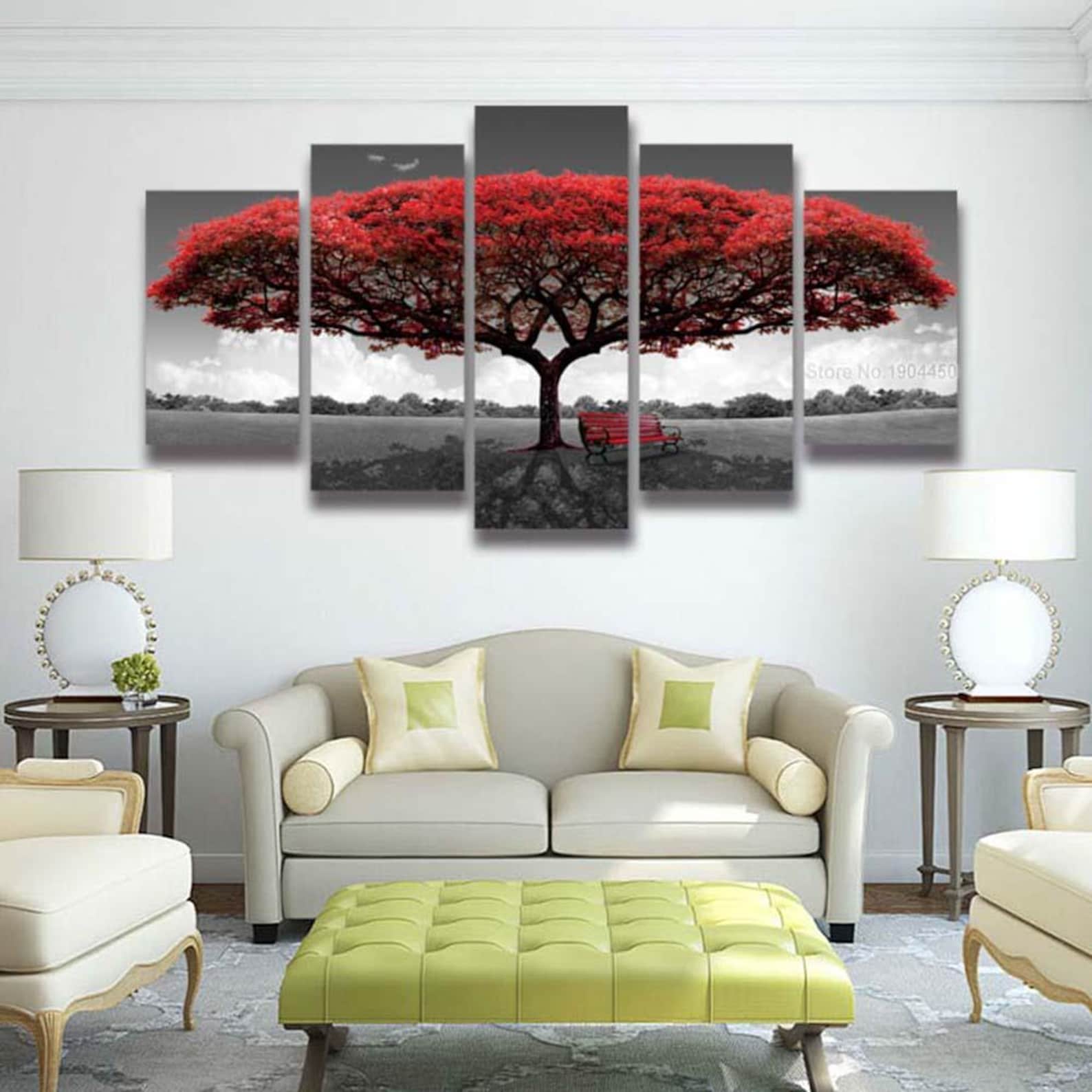 

Home Interior 5 Panel Canvas Wall Art Painting Decor 20X35 20X45 20X55CM