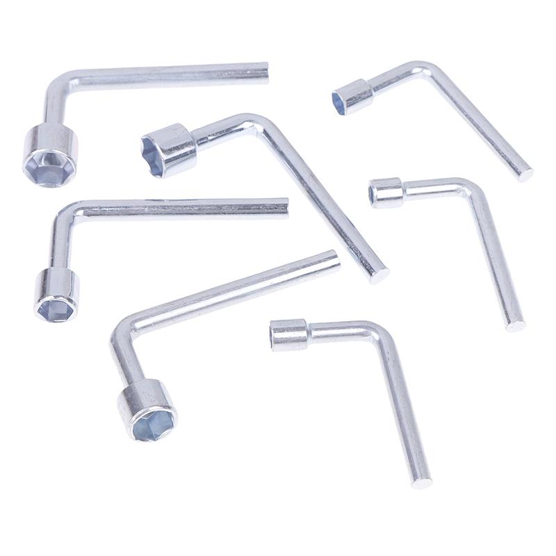 L-Shaped Socket Wrench Elbow 7-Shaped 6 7 8 10 12 13 14Mm Hex Key Hexagonal Mouth Steel Hand Tools Accessories