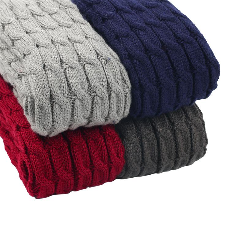 3 Paia Scaldamuscoli Invernali Donna 40 Cm - A Maglia Elasticizzata, Caldi E Morbidi, Bianco/Nero/Grigio, Regalo Autunno Inverno