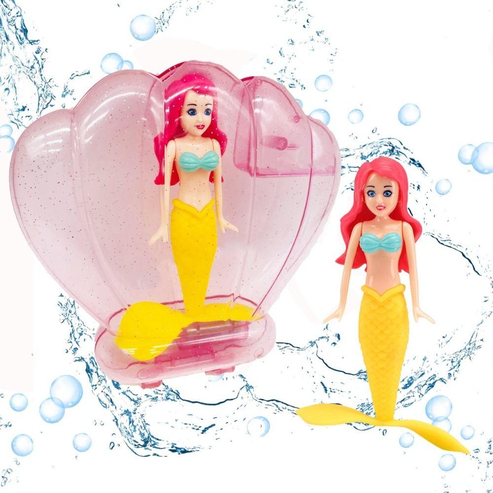 Princess Floats Floating Shell Mermaid Funny Spin Mermaid Pool Toy Mermaid Dive Toys  Bath Toys