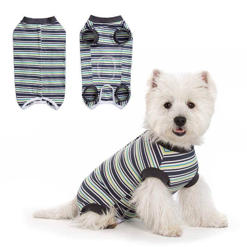 Pet Dog Clothes, Thin Belly Protection Vest, Anti-cold Back Breasted Female Dog Male Dog Sterilization and Weaning Post-operative Clothes