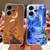 For Xiaomi Redmi 13 4G Case Fashion Girl Flower Silicone Soft TPU Shockproof Cover Coque For Redmi13 redemi13 Bumper Phone Case