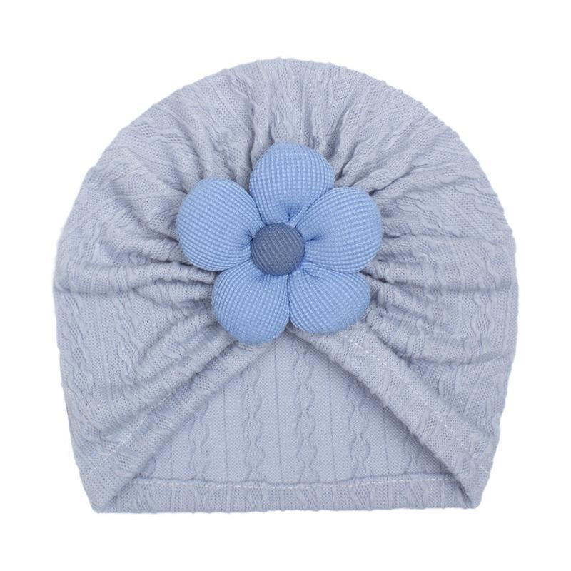 Autumn New Baby Solid Color Jacquard Hat, Baby Soft and Comfortable Flower Hat, Baby Hat