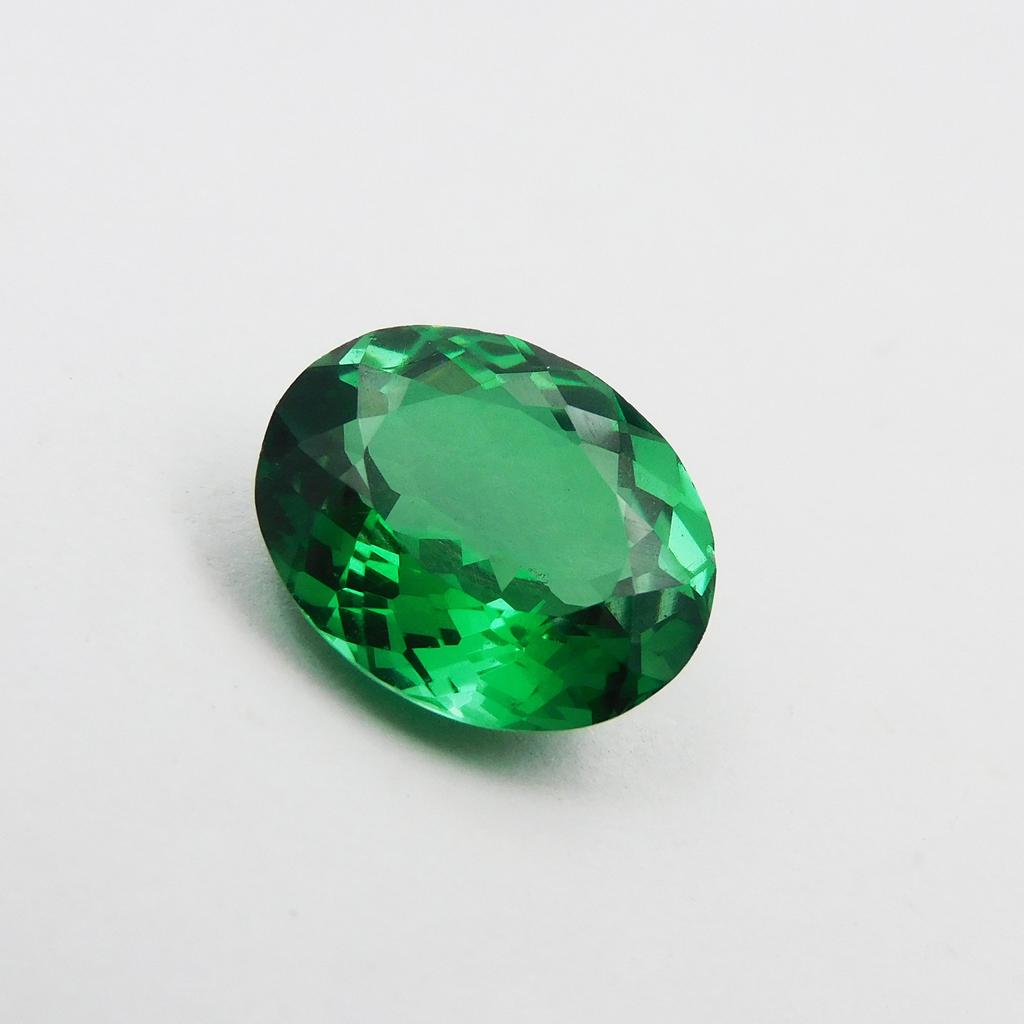 Natural Green Sapphire Loose Gemstone Oval Cut 5 ct September Birthstone for Gem Collections