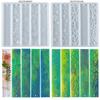 New Laser Bookmark Silicone Mold Multi Shape Epoxy Resin Mould Holographic Light For DIY Decor Craft Jewelry Making Tools
