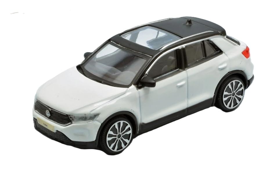 Bburago Volkswagen Scale Diecast Model Car SUV 2021 1/43 T-Roc (White)