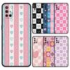 Handyhülle Für OnePlus 15 13 12 11 10 9 8 7T Pro 13T 13R 12R 10R 9RT 8T Nord 2T CE 2 3 5G Lite Weiche Hülle Rosa Gitter