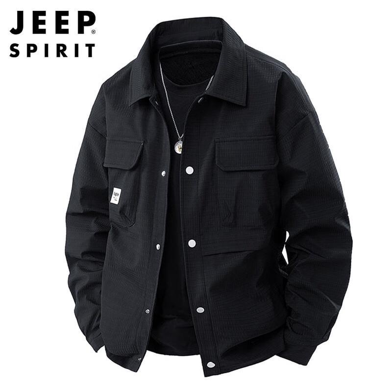 JEEP SPIRIT Men's Autumn/Winter Casual Lapel Workwear Jacket