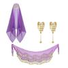 Beginner Belly Dance Starter Kit Waist Scarf Bracelet Headband Set Ideal For Performers Costume Accessories