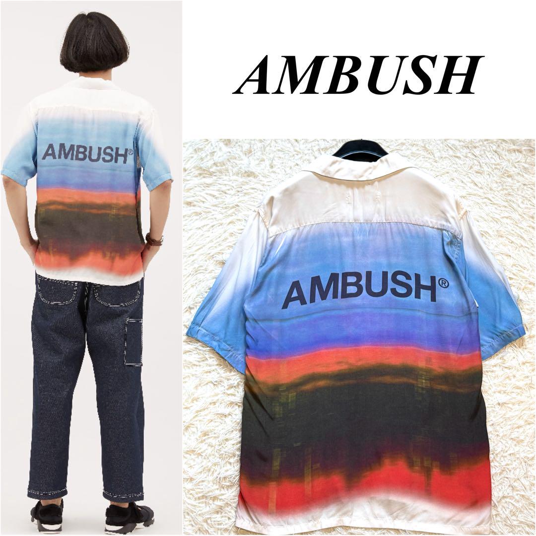 

[USED] BTS RM Worn Model AMBUSH Short Sleeve Shirt with All-Over Logo, Size 1, Men s, Yamapi