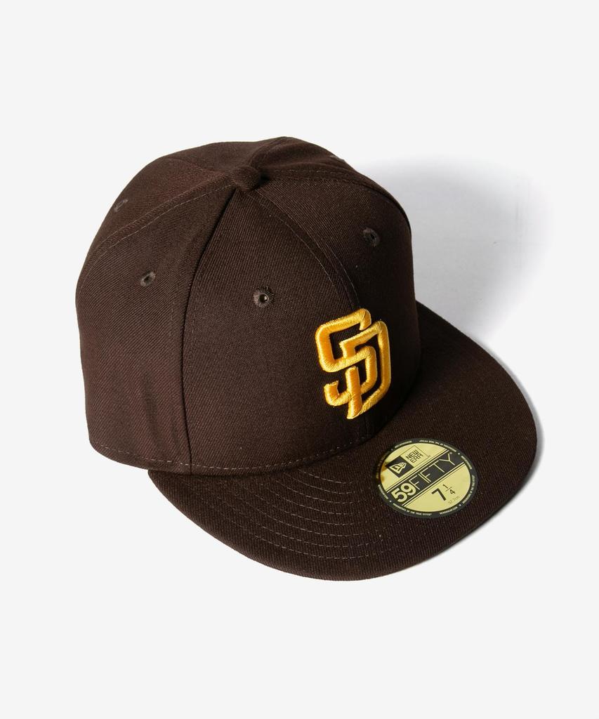 New Era 59FIFTY Brown Size 7 Cap, & Yellow, 3/8" (Used)