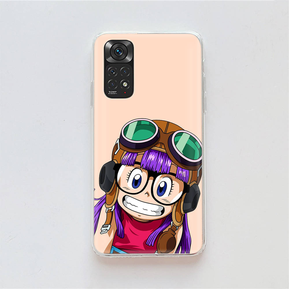 DT34 Dr. Funda Slump Arale para Samsung A04 A14 A23 A34 A54 M23 M33 M52 M53 Realme 10 9 C30S C35 C55 VIVO Y02S Y21 Y33S Y51 X80 Pro Funda Transparente