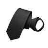 [NECOTIA] [Amazon Exclusive Brand] One-touch fastening tie for funerals  Matte Black, Solid Color (5cm, 6cm, 8cm) (8cm wide, 48cm One-touch fastening