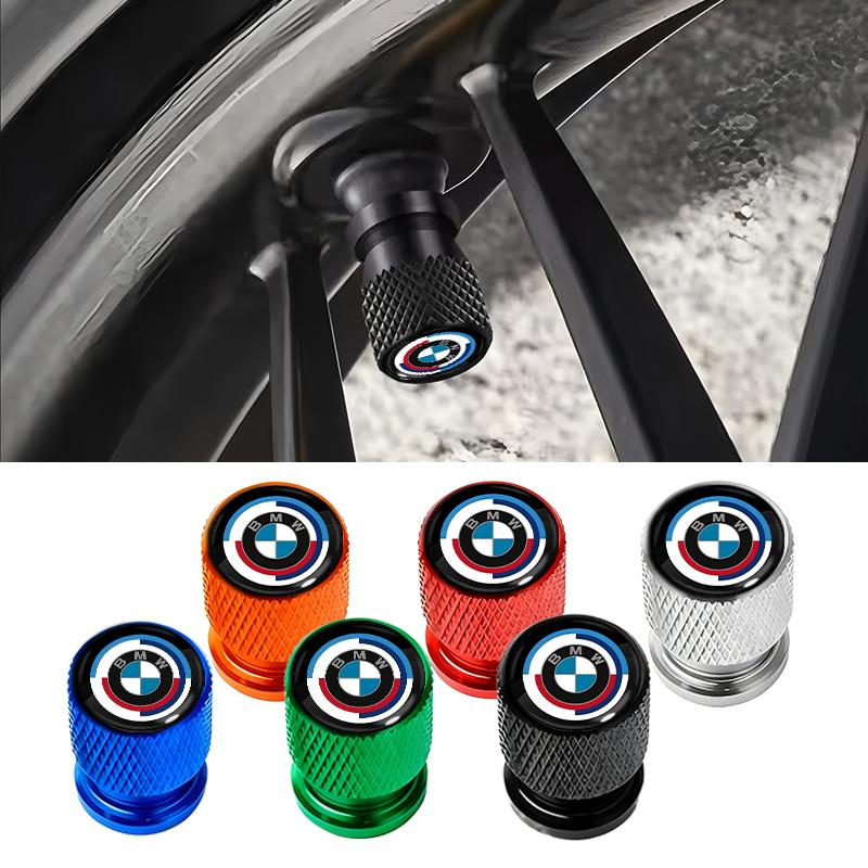 THM28 Car Wheel Tire Valve Caps Tyre Stem Covers Airdust Waterproof For BMW E61 E81 E87 1 2 3 4 5 6 7 Series X1 X3 X4 X5 X6 F20 E90