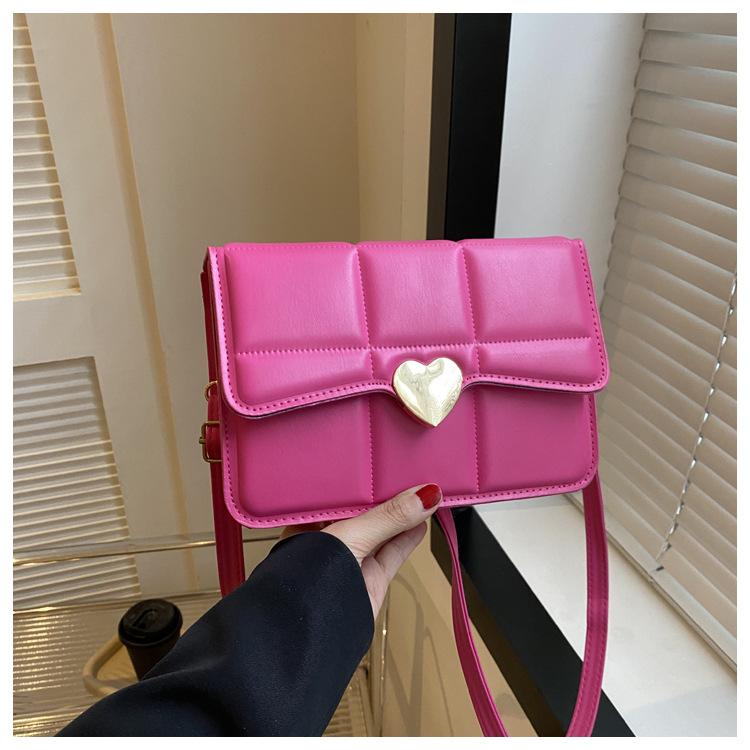 

Нишевая дизайнерская сумка женская 2024 новая весенняя высококачественная текстурная сумка через плечо популярная высокоценная сумка-мессенджер маленькая квадратная сумка розы красного