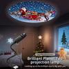 Christmas Ambiance Night Light 5V USB Projection Lights Snowman Switchable Pattern Projection for Ceiling Christmas Decor