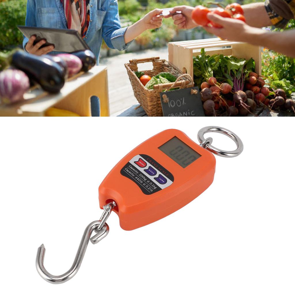 Portable Electronic Scale High Accuracy Digital Hanging Scale 200kg Weight Capacity Crane Scale for Food Luggage