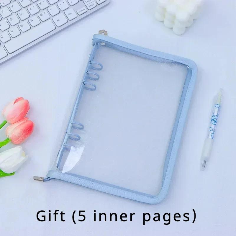 A5 Akrylowa Przezroczysta Powłoka Album na Zdjęcia na Luźnych Kartkach, DIY Odpinany Segregator, 6-otworowy Album Akrylowy Segregator Kpop, Segregator na Fotokarty