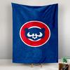 Tapestry Chicago Cubs Bear Logo Blue Red MLB Baseball Wall Hanging Fan Gift Dorm Decor