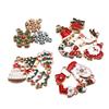 10Pcs Christmas Charms Pendants Enamel Bracelet Party Home Metal Craft Decoration Tree Hanging DIY Jewelry Making Accessories