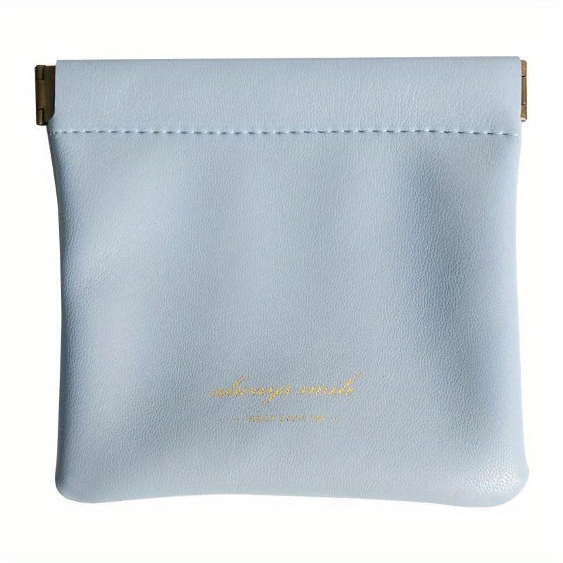 Women Lipstick Pouch Automatic Closing Earphone Storage Bag Coins Ladies Cosmetic Bag Portable Cable Sealing Mini Organizer Bag