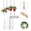 Hanging Handwoven Basket Macrame Decorative Flower Pot Holder for Indoor and Outdoor Use Photo Props