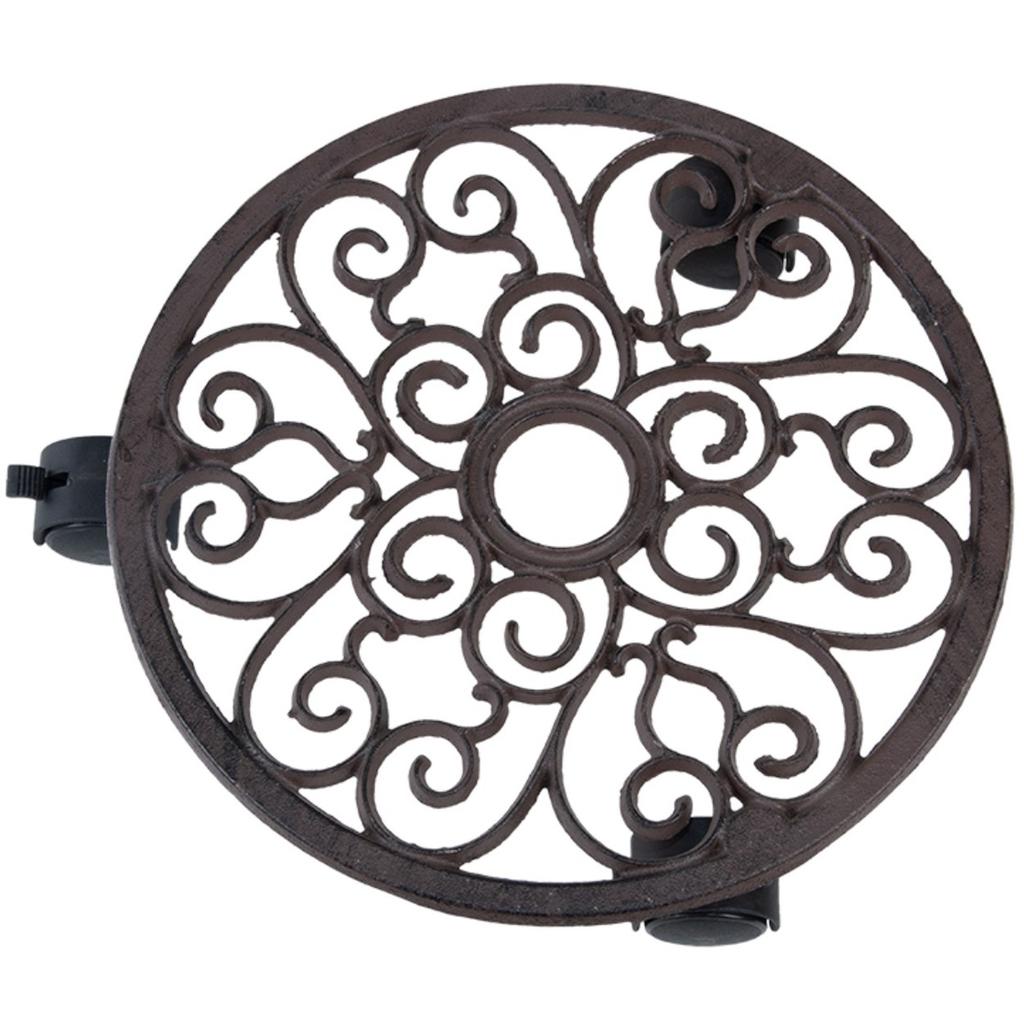 Gietijzeren Plantenbak Trolley 29 Cm
