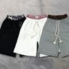 Moda Retro Y2k Neutralne Streetowe Neutralne Szorty Szorty Moda Podwójny Pas Haftowane Codzienne Spodnie Sportowe