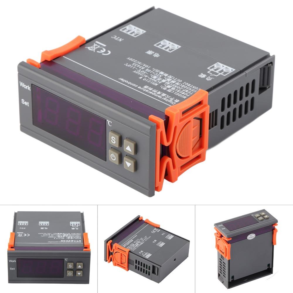 AC 90V~250V Digital Temperature Controller MH1210W Digital Thermostat  Temperature Calibration