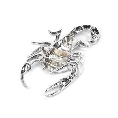 2 Stück Universelles Wasserdichtes Emblem Zinklegierung Skorpion Abzeichen Aufkleber Auto Modifikation 3D Auto Zubehör Tür