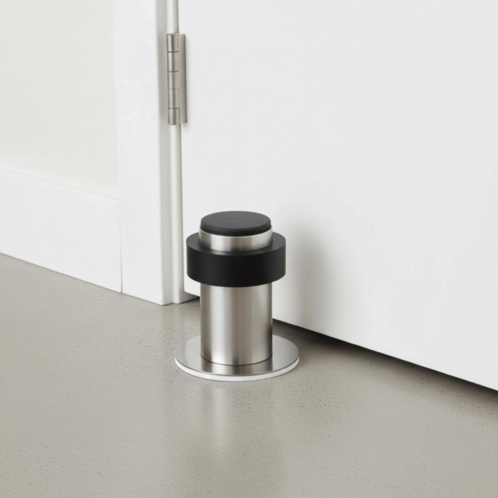 Durable Door Protective Pad Stainless Steel Wall Protector  Floor Door Stop