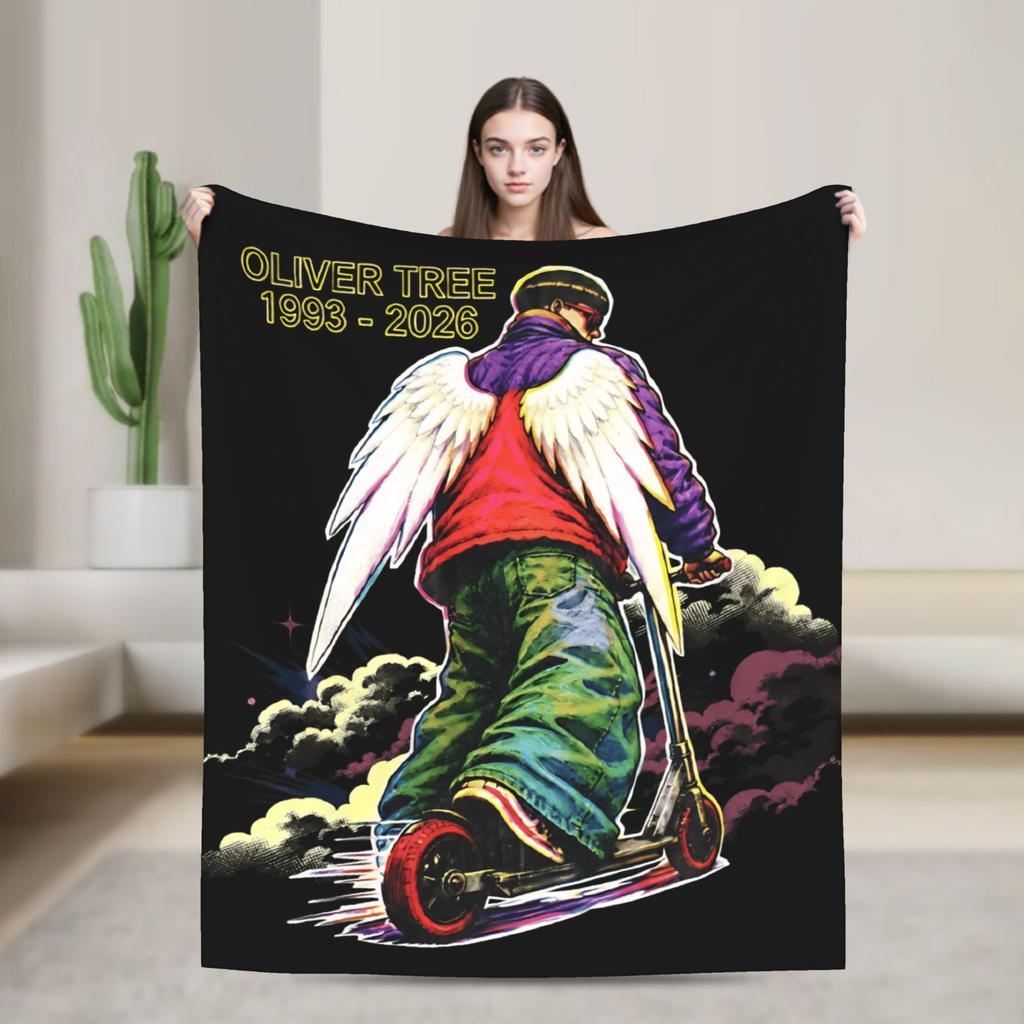 Oliver Tree Blanket Comfortable Throw Blanket Winter Kids Adults Living Room Camping Bedspread