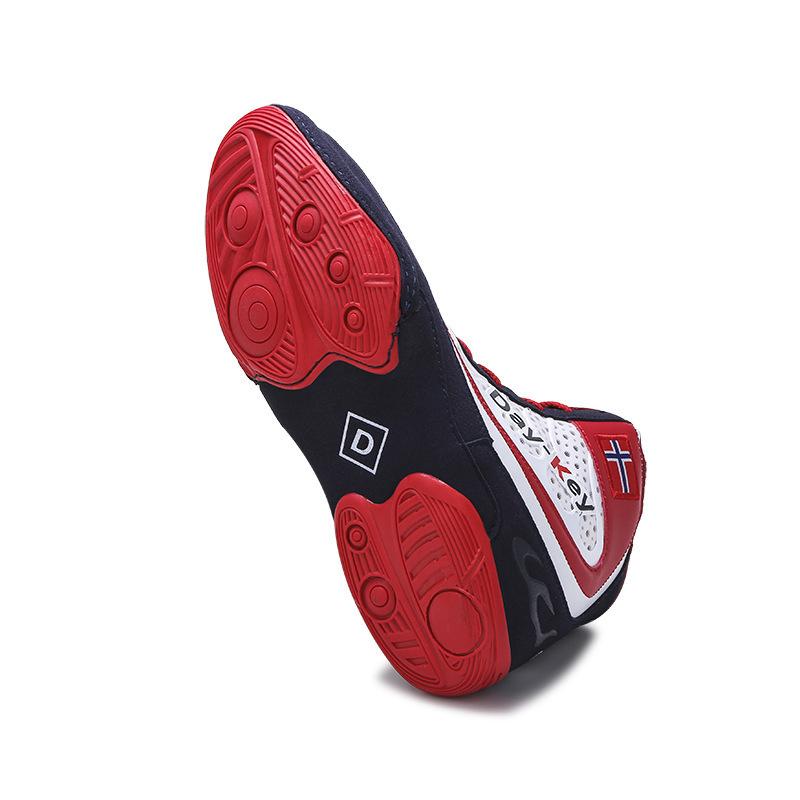 Wrestling Shoes Boxing Shoes Indoor Training Competition Shoes Rubber Fitness Fighting Shoes Squat Deadlift Shoes Men