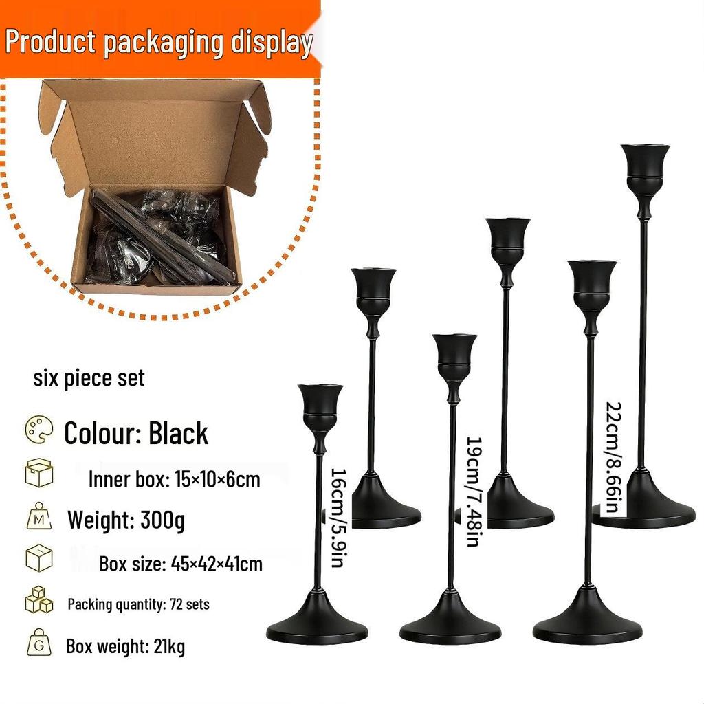 European Minimalist Candlestick Ornament for Candlelight Dinner & Wedding Décor