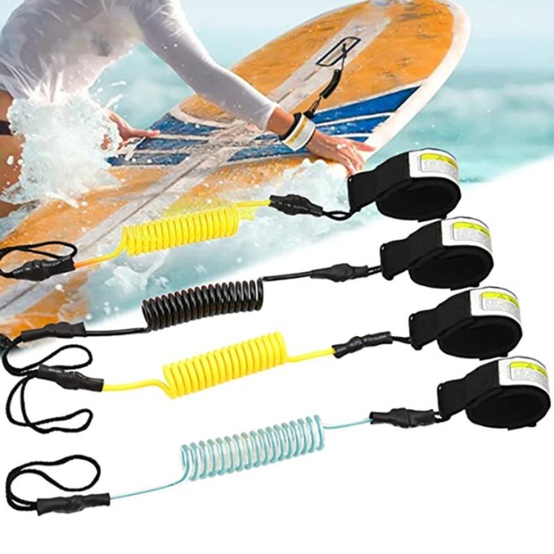 Coiled SUP Leash Coiled Paddle Board Leashes Thick Wrist Strap Stand-up Paddleboards Hand Rope for Longboards Surfboard