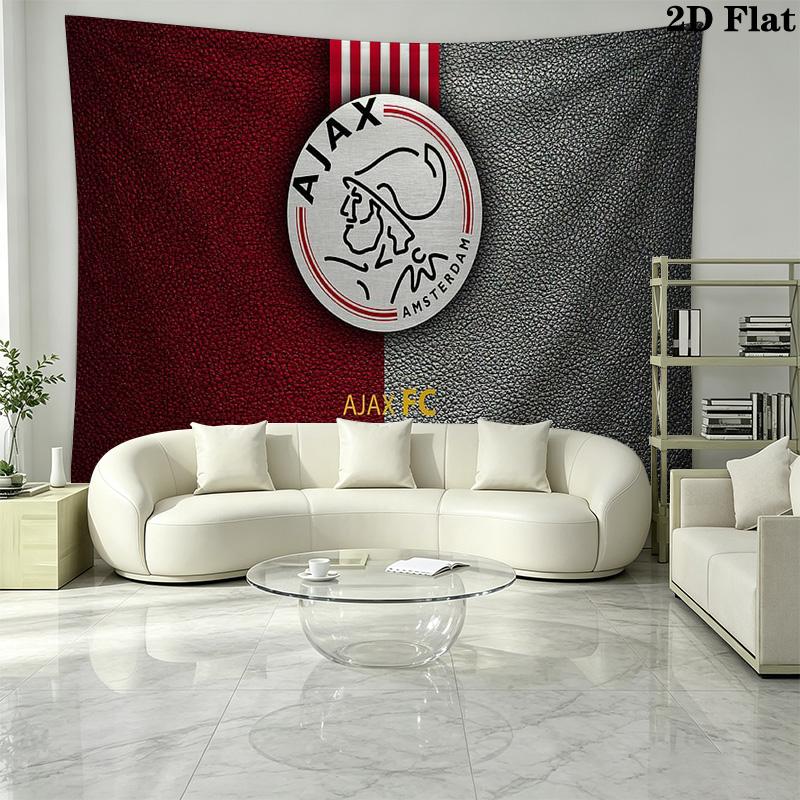 AFC Ajax Wall Tapestry Aesthetic Wall Hanging Printed Fabric Blanket Decorative Tapestries for Bedroom Living Room Home Decor