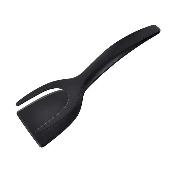 2-in-1 Nylon Spatula Tongs Double-Headed Frying And Baking Tongs Heat-Resistant Kitchen Utensil with Long Handle