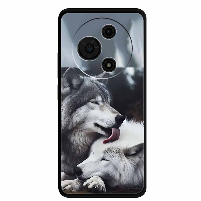 For TCL 605 Case 6.7” Cartoon Animal Shockproof Silicone Soft TPU Funda For TCL 605 Back Cover Protective Nubia Coque Military