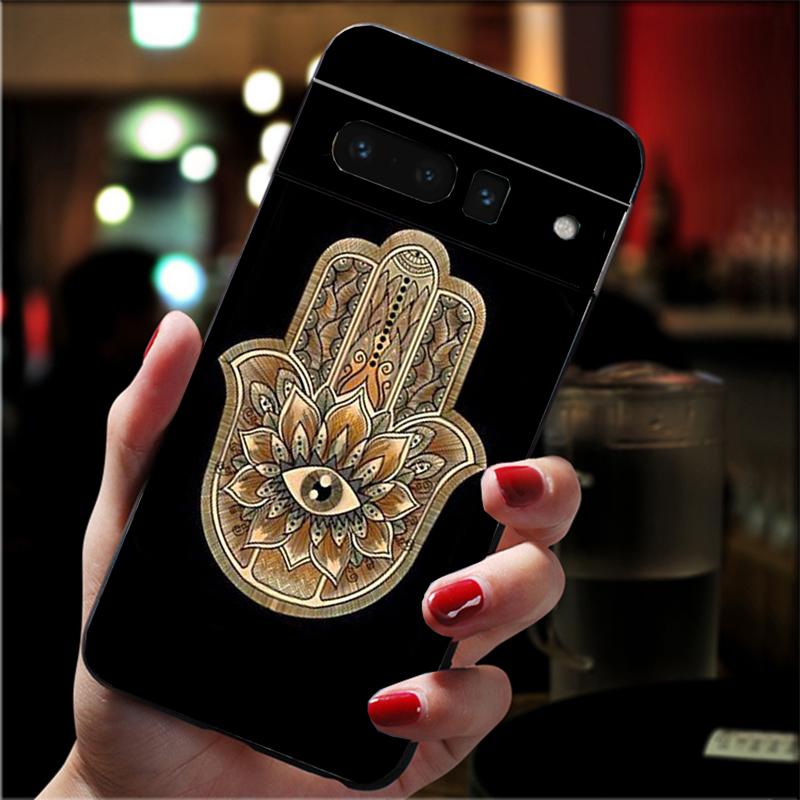 Phone Case For Google Pixel 10 9 Pro XL 9A 8 7 6 Pro Pixel 8A 7A 6A Pixel 8 7 6 5 Hamsa Hand of Fatima
