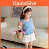 Bucket Weaving Mini Bag Kids Spring Summer Season Basket Vacation Beach Handbag