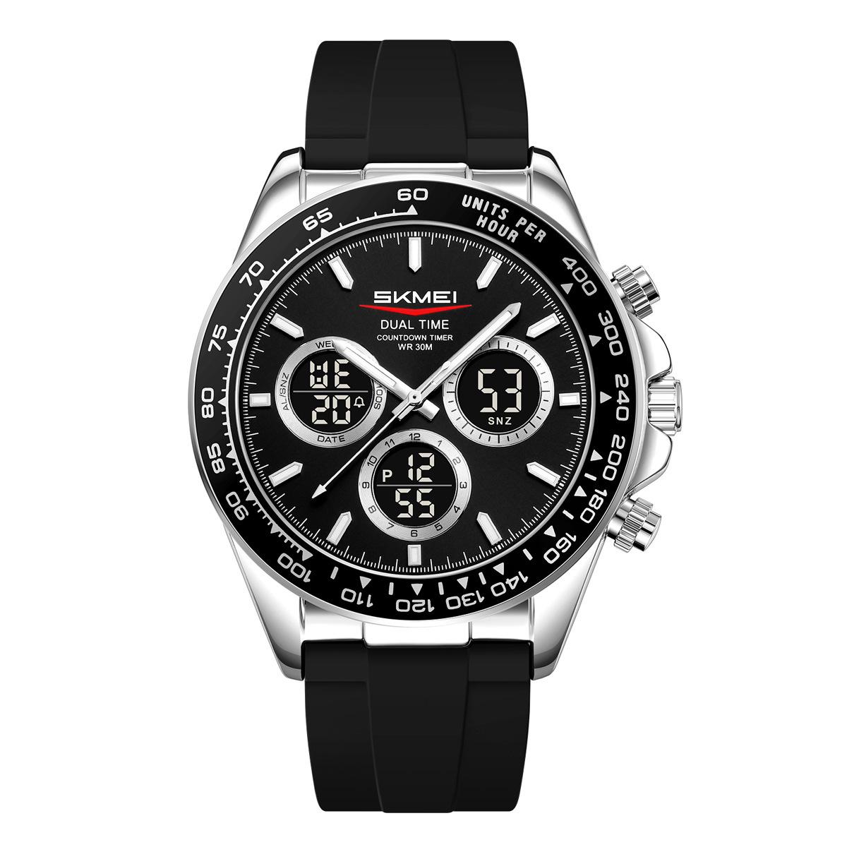 

Men s business silicone tape watch multi-functional luminous waterproof electronic watch manufacturer