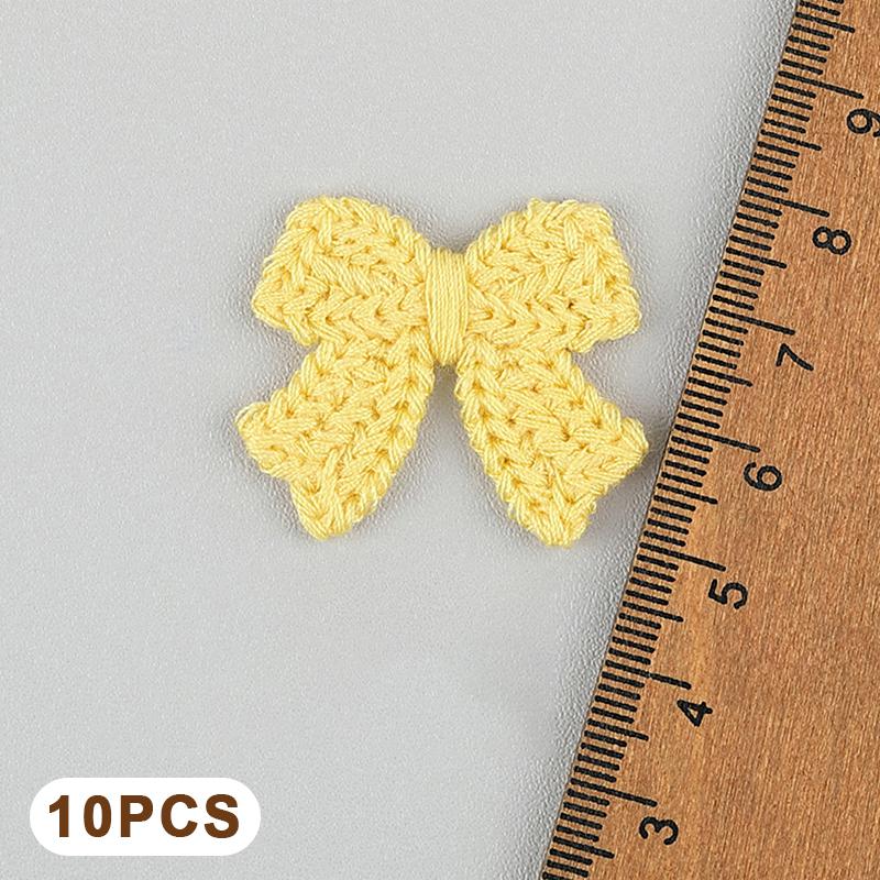 10Pcs 3.6Cm Embroidered Bow Tie Scrapbooking Diy Sewing On Patches Home Decoration Accessories Ornament Supplies