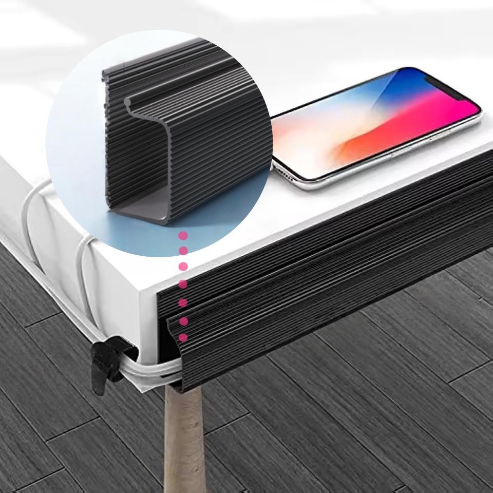 1pc Channel Desk Cable Organizer Cable Management Accessories Cable Protecter No Drilling Under Desk Management Tray
