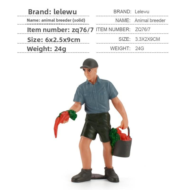 Simulated Diver Veterinarian Farmer Worker Postal Worker Toy Model Ornament For Collectors And Play